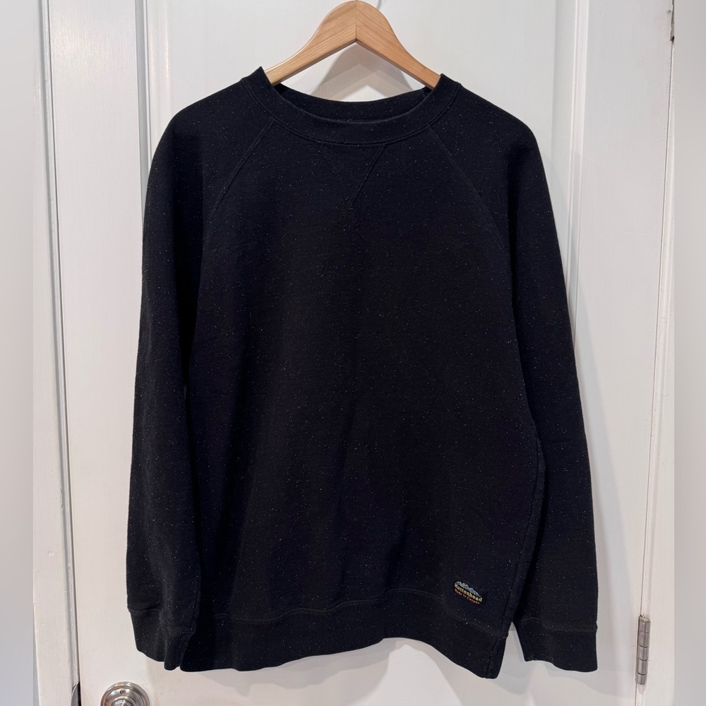 Muttonhead Black Speckled rainbow crewneck Sweatshirt size large made in Canada - Picture 2 of 12